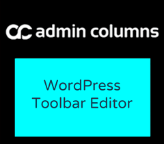 Admin Columns Pro WordPress Toolbar Editor