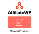 AffiliateWP Allowed Products