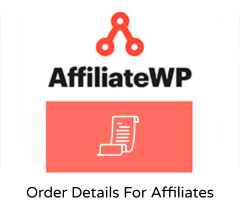 AffiliateWP Order Details For Affiliates