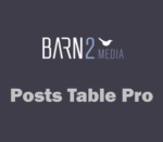 Barn2Media Posts Table Pro