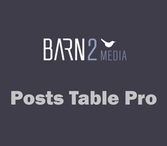 Barn2Media Posts Table Pro