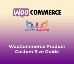 BWD Product Custom Size Guide For WooCommerce