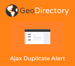 GeoDirectory Ajax Duplicate Alert