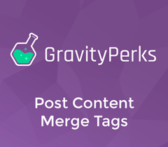 Gravity Perks Post Content Merge Tags