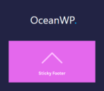 OceanWP Sticky Footer