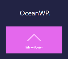 OceanWP Sticky Footer