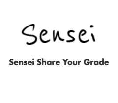 Sensei Share Your Grade