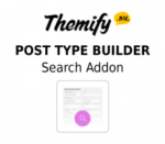 Themify Post Type Builder Search Addon