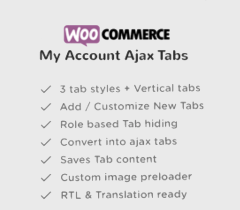 WooCommerce Myaccount Ajax Tabs