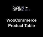 WooCommerce Product Table