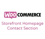 Storefront Homepage Contact Section